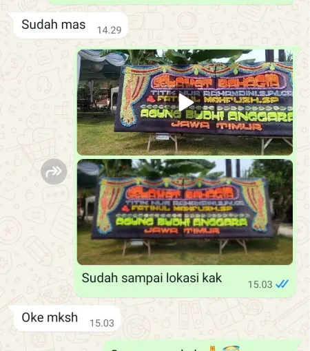 Pengiriman Papan Bunga Daleman Nguter